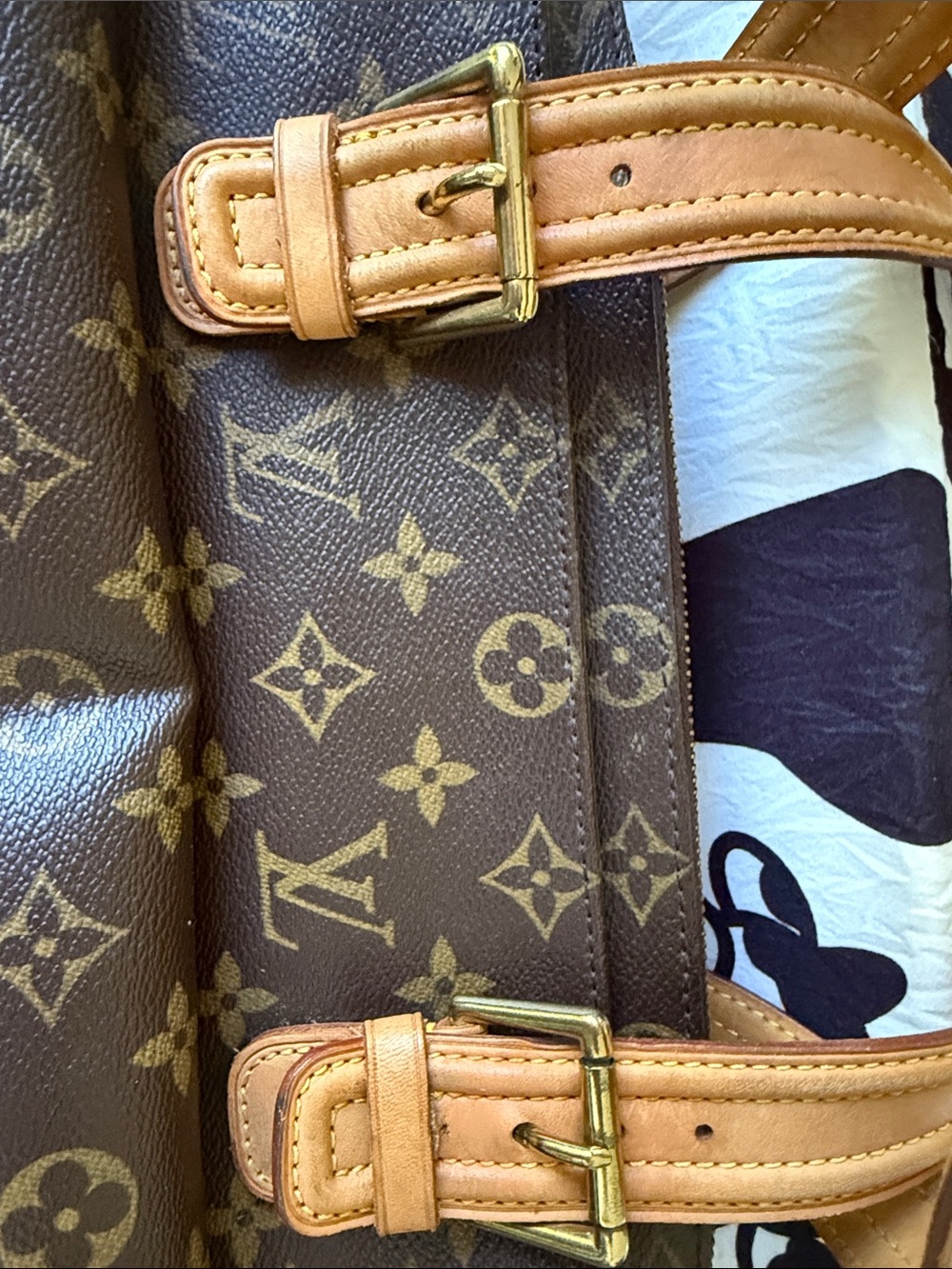 Louis Vuitton Brown Monogram Satchel with Tan Handles Comes W/COA - Picture 12 of 16